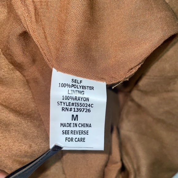 Altar'd State Faux Suede Snap Front Mini-Skirt Light Brown Sz M - Picture 7 of 9